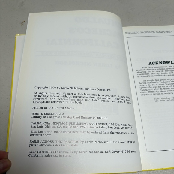 Vintage Romualdo Pacheco's California! The Mexican-American Who Won Book 1990 - Picture 3 of 5